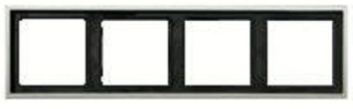 Рамка универсальная Jung LS990 metal 4-м. сталь картинка